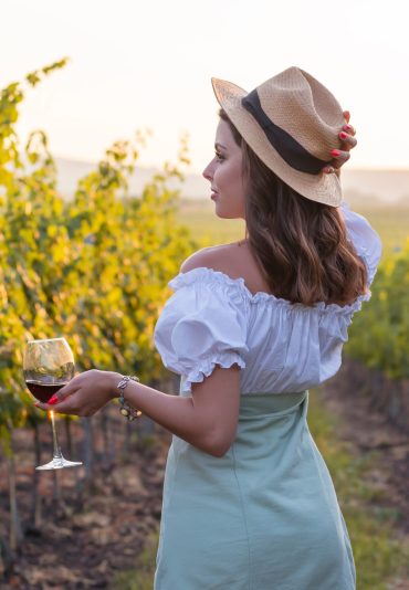 Girl in Vineyard